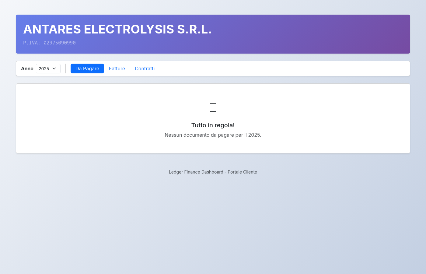 Portal clienti Ledger